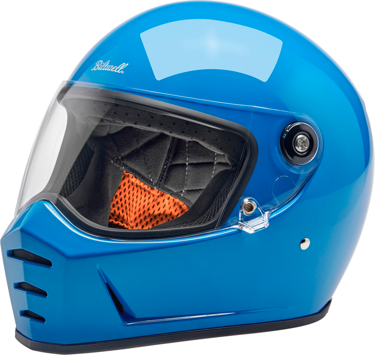 BILTWELL Lane Splitter Helmet - Gloss Tahoe Blue - Small 1004-129-502