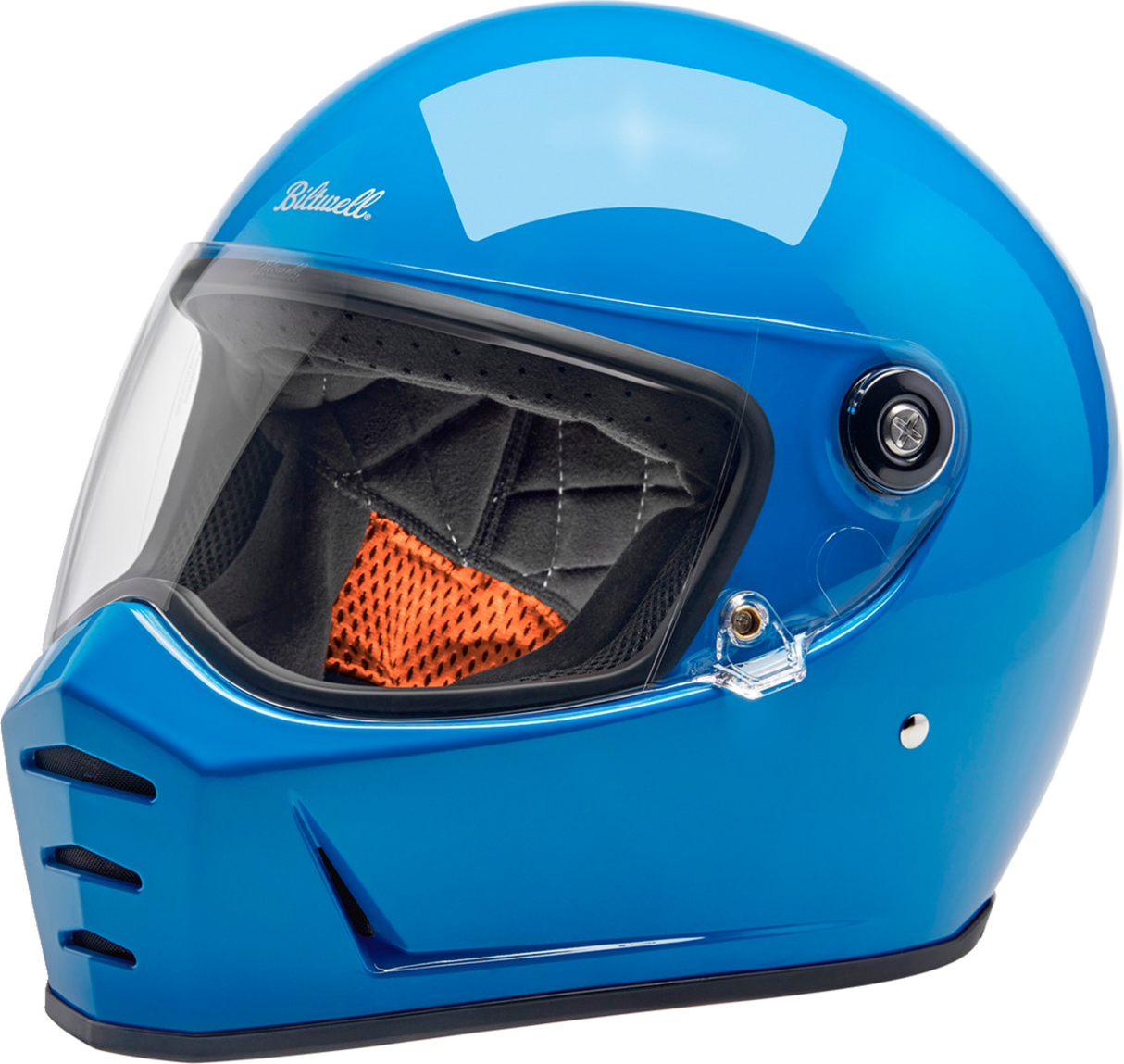 BILTWELL Lane Splitter Helmet - Gloss Tahoe Blue - Large 1004-129-504