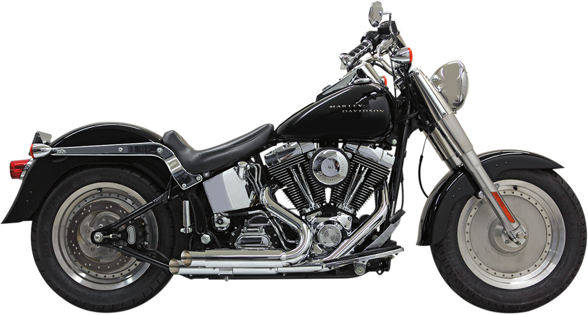 Escape BASSANI XHAUST Pro Street - Cromo - Corte oblicuo - Softail '86-'17 1S24F 