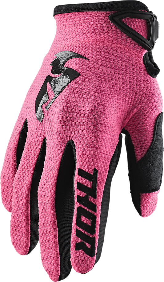 THOR Women's Sector Gloves - Pink - Large 3331-0189