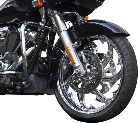 COASTAL MOTO Rear Wheel - Fury - Single Disc/ABS - Chrome - 16"x5.50" - FL 4502-FRY-165-CH