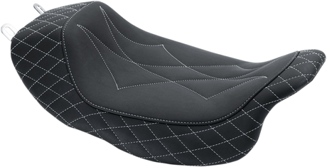 MUSTANG Revere Solo Seat - Diamond - Gray Stitched 75130GM