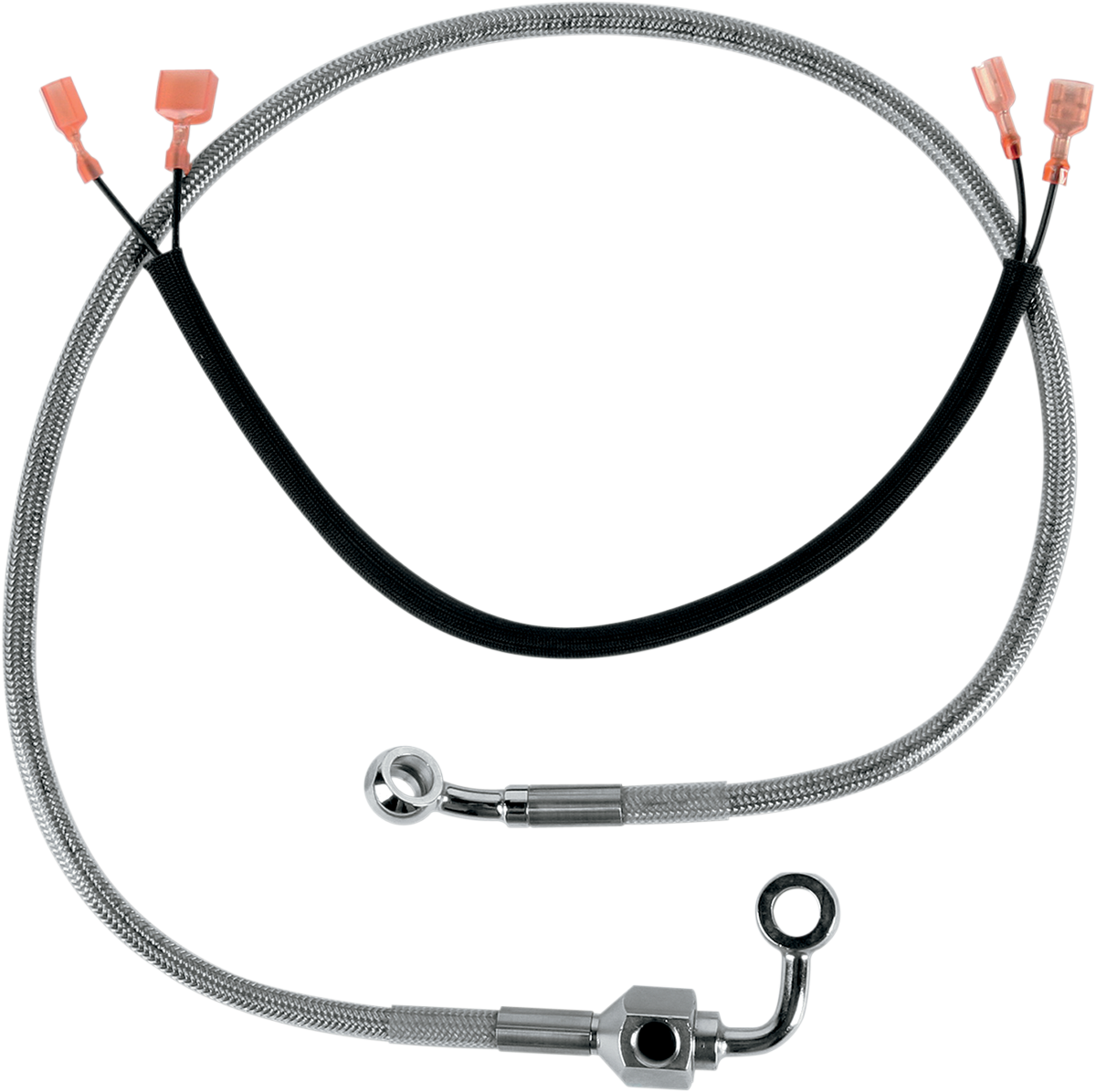 DRAG SPECIALTIES Brake Line - Rear - Stainless Steel 640320