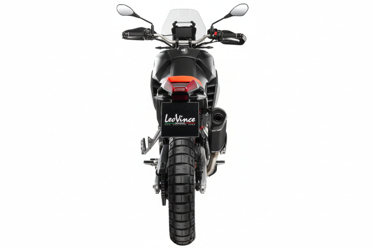LEOVINCE - LV-14 Black Edition Slip-On Muffler - Aprilia Tuareg 660 15626BU 1811-4951