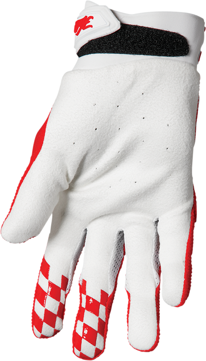 THOR Hallman Digit Gloves - White/Red - XS 3330-6782