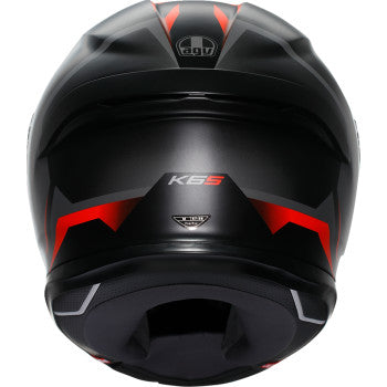 AGV K6 S Helmet - Karve - Matte Black/Gray/Red - Medium 2118395002-024-M