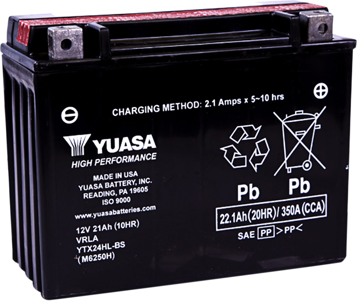 YUASA AGM Battery - YTX24HL-BS 1.08 LTR YUAM6250H