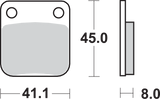 SBS HF Brake Pads 536HF