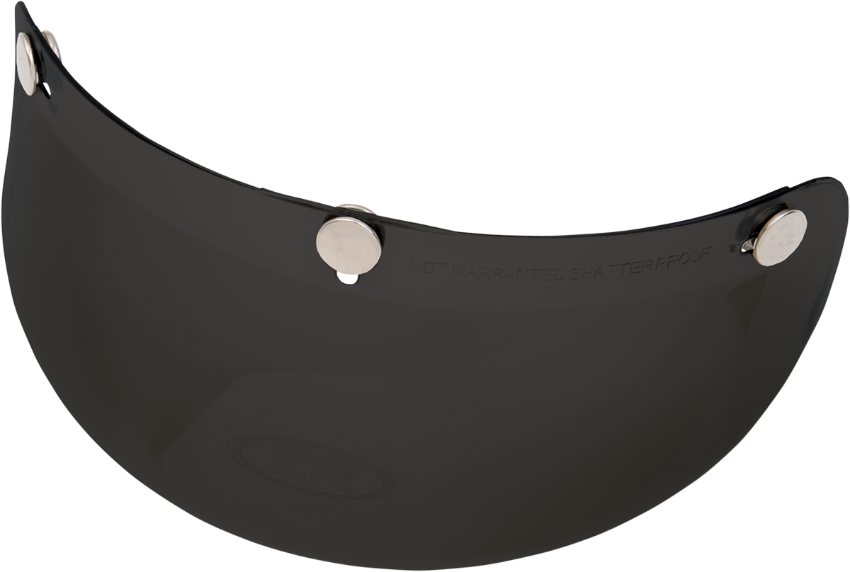 Z1R 3-Snap Bubble Visor - Black 0132-0558