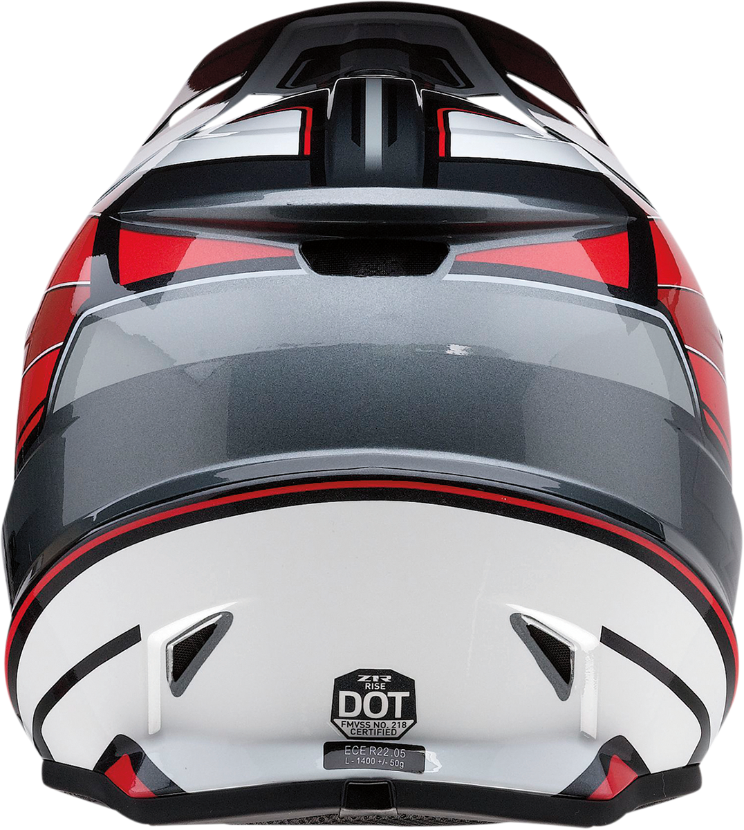 Z1R Rise Helmet - MC - Red/Gray - XL 0110-7212