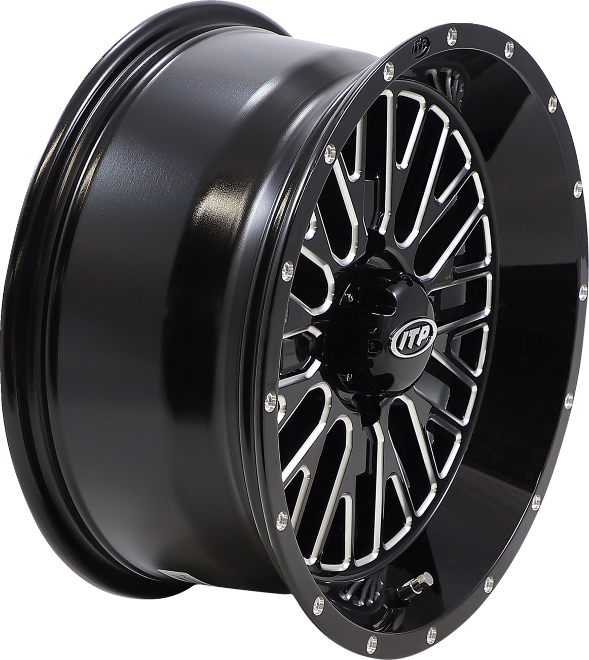 ITP Wheel - Momentum - Front/Rear - Black/Milled - 15x7 - 4/110 - 4+3 (+10 mm) 1522737731B