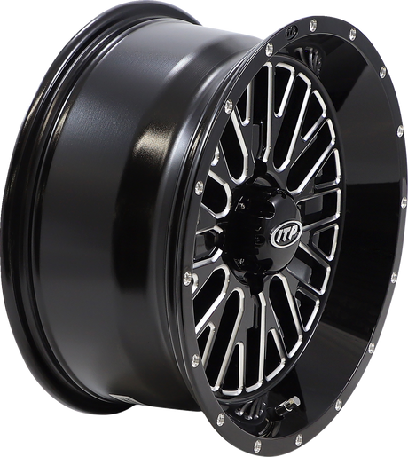 ITP Wheel - Momentum - Front/Rear - Black/Milled - 15x7 - 4/110 - 4+3 (+10 mm) 1522737731B