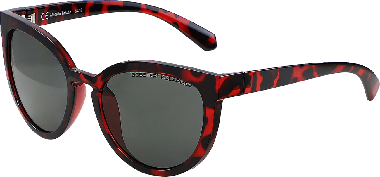 BOBSTER Sail Sunglasses - Gloss Red Tortoise - Smoke Polarized BSAL001P