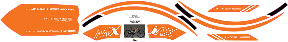 D'COR VISUALS Graphics Kit for Tazer MX - Orange 10-80-100-OR