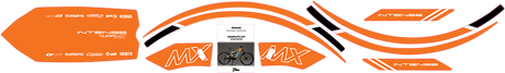 D'COR VISUALS Graphics Kit for Tazer MX - Orange 10-80-100-OR