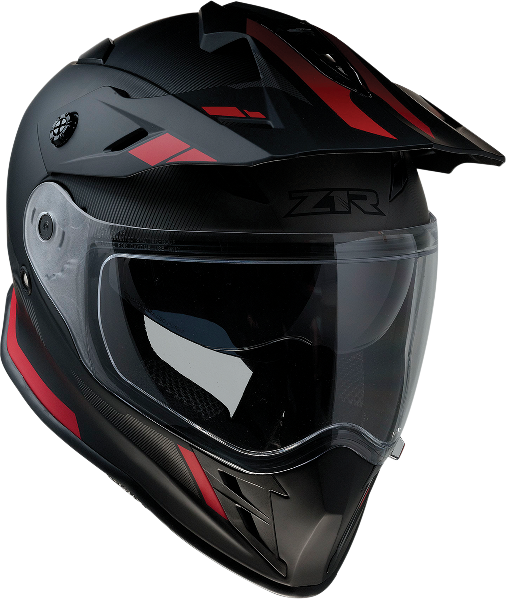 Z1R Range Helmet - Uptake - Black/Red - Medium 0140-0015