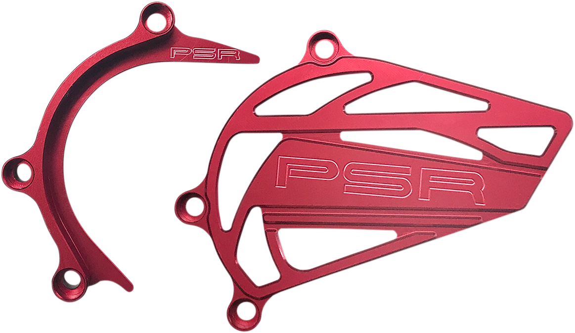 POWERSTANDS RACING Case Saver/Sprocket Cover - Red 03-04156-24