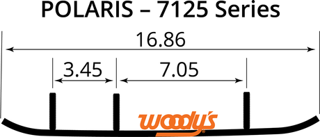 WOODY'S Executive Series Flat-Top Runner WPI-7125