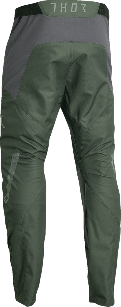 THOR Terrain In-the-Boot Pants - Army Green/Charcoal - 38 2901-10434