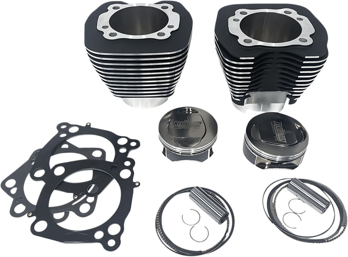 REVOLUTION PERFORMANCE, LLC Cylinder Kit - 124" - Black with Highlighted Fins RP201-140TM