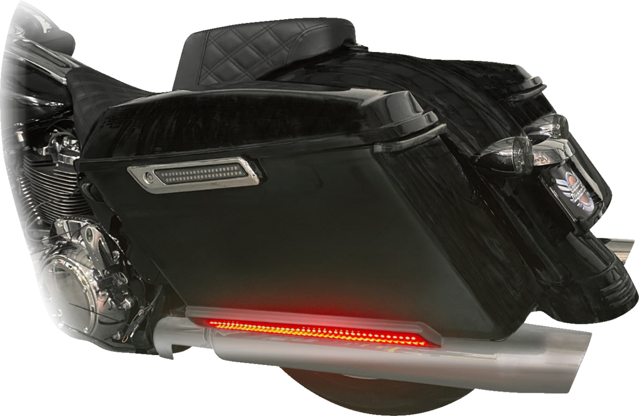 CUSTOM DYNAMICS Marker Light - Saddlebag - Smoke - Chrome CD-SB-SIDE-SC