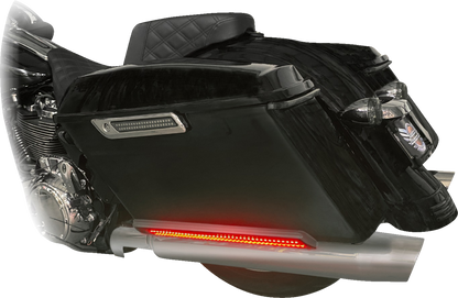 CUSTOM DYNAMICS Marker Light - Saddlebag - Smoke - Chrome CD-SB-SIDE-SC