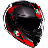 AGV K3 Helmet - Striga - Black/Gray/Red - Small 2118381004-018-S