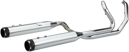 S&S CYCLE El Dorado Dual Exhaust System - Chrome - Black Thruster 550-0677B