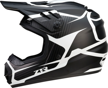 Z1R Youth Rise Helmet - Flame - Black - Medium 0111-1440