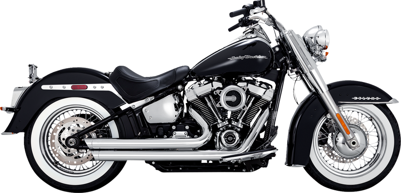 VANCE & HINES Big Shots Staggered Exhaust System - Chrome 17341