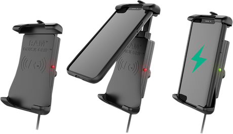 RAM MOUNTS Device Holder - Quick-Grip - Charging - Wireless - Waterproof RAMHOLUN14WB
