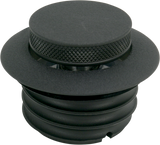 DRAG SPECIALTIES Gas Cap - Non-Vented Pop-Up - Black Wrinkle 03-329B-B