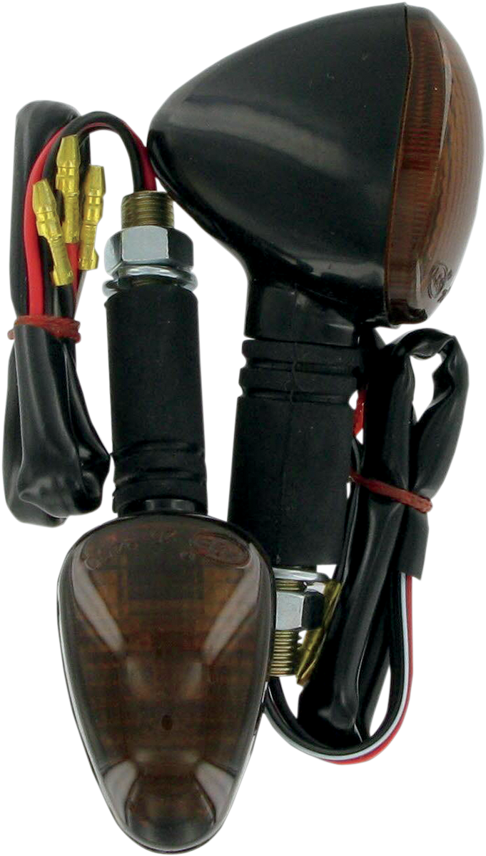 K&S TECHNOLOGIES Marker Lights - Dual Filament - Black/Smoke 25-8406