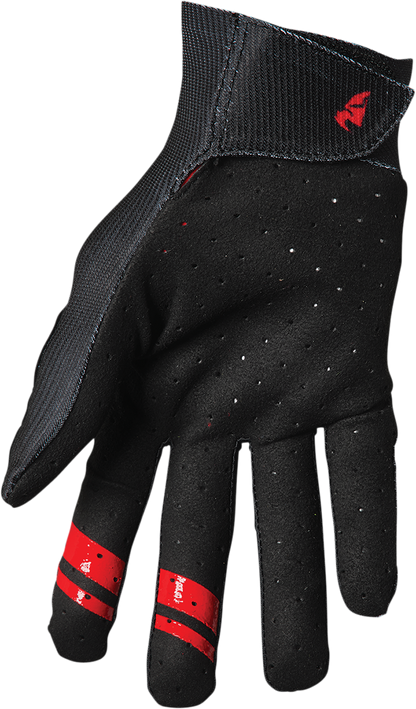 THOR Intense Team Gloves - Black/Red - XS 3360-0038