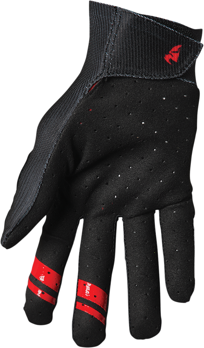 THOR Intense Team Gloves - Black/Red - Large 3360-0041