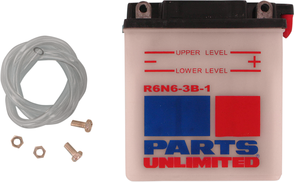 Parts Unlimited Conventional Battery 6n6-3b-1