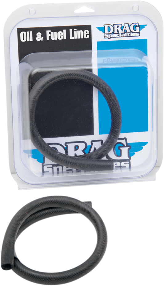 DRAG SPECIALTIES Oil Line - Black - 1/2" - 2' DOH-0122