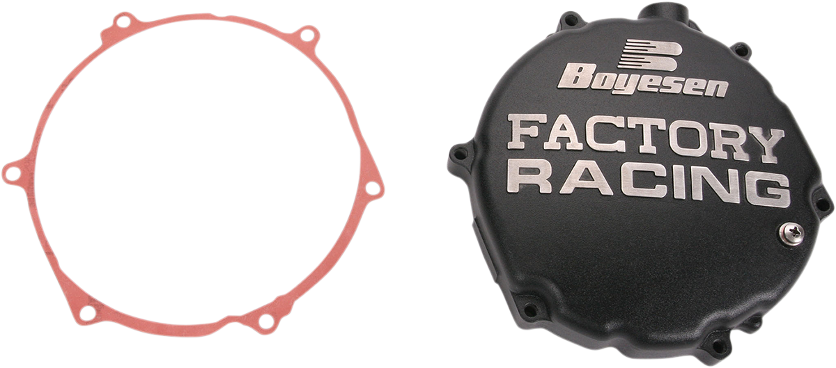 BOYESEN Clutch Cover - Black - KX250 CC-12CB