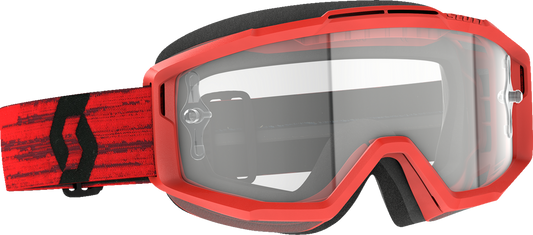 SCOTT Split OTG Goggles - Dark Red - Clear Works 285537-0084113