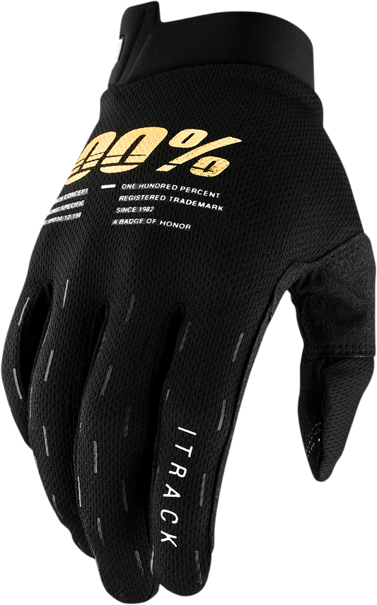 100% Youth iTrack Gloves - Black - XL 10009-00003