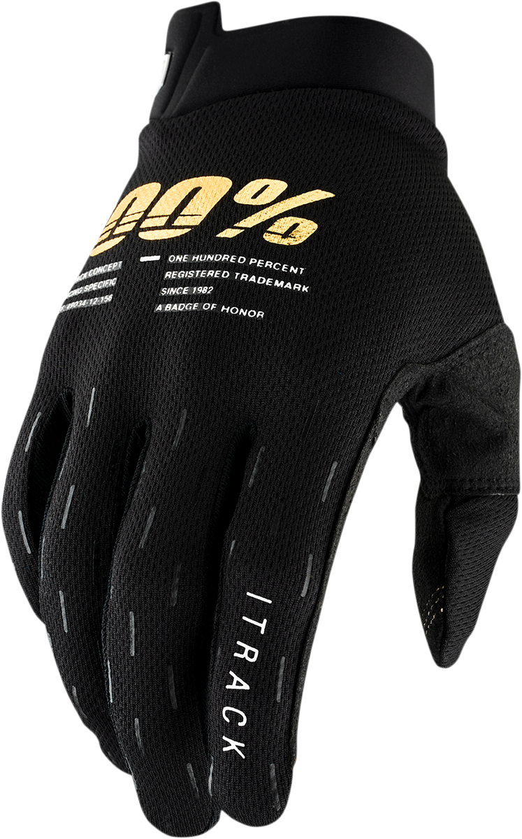 100% Youth iTrack Gloves - Black - XL 10009-00003