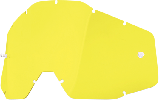 100% Accuri/Strata/Racecraft Lens - Yellow 51001-004-02