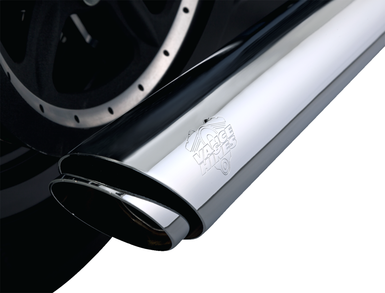 VANCE & HINES 3" Twin Slash Slip-On Muffler - Chrome 16361