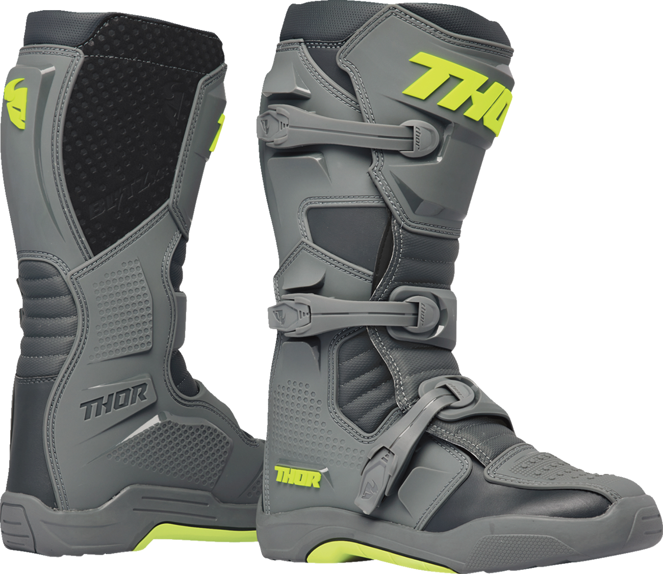 THOR Blitz XR Boots - Gray/Charcoal - Size 7 3410-3091