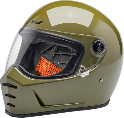 BILTWELL Lane Splitter Helmet - Gloss Olive Green - XS 1004-154-501