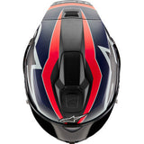 IN STOCK ALPINESTARS Supertech R10 Helmet - Team - Matte Black/Carbon Red Fluo/Blue - Medium 8200224-1383-M