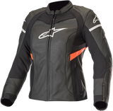 IN STOCK ALPINESTARS Stella Women's Kira Leather Jacket - Black/Red - US 6 / EU 42 3112019-1030-42
