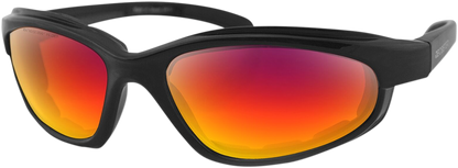 BOBSTER Fat Boy Sunglasses - Matte Black - Purple/Red Revo EFB003H