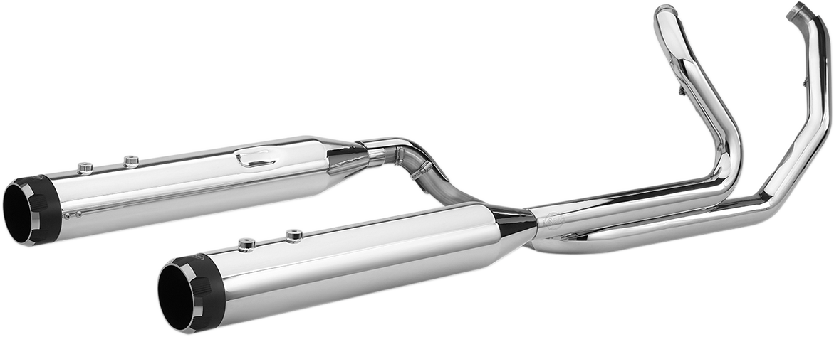 S&S CYCLE El Dorado Dual Exhaust System - Chrome - Black Thruster 550-0699C