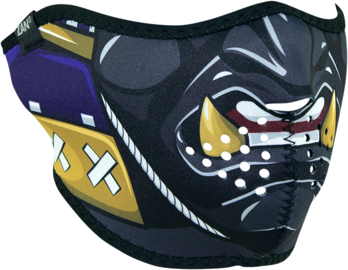 ZAN HEADGEAR Neoprene Half Mask - Samurai WNFM027H